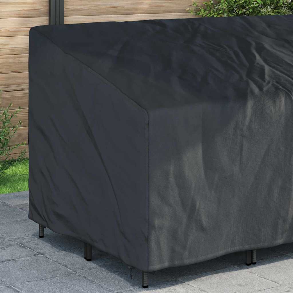 Garden Bench Cover Black 220 x 100 x 89 cm 210D oxford fabric