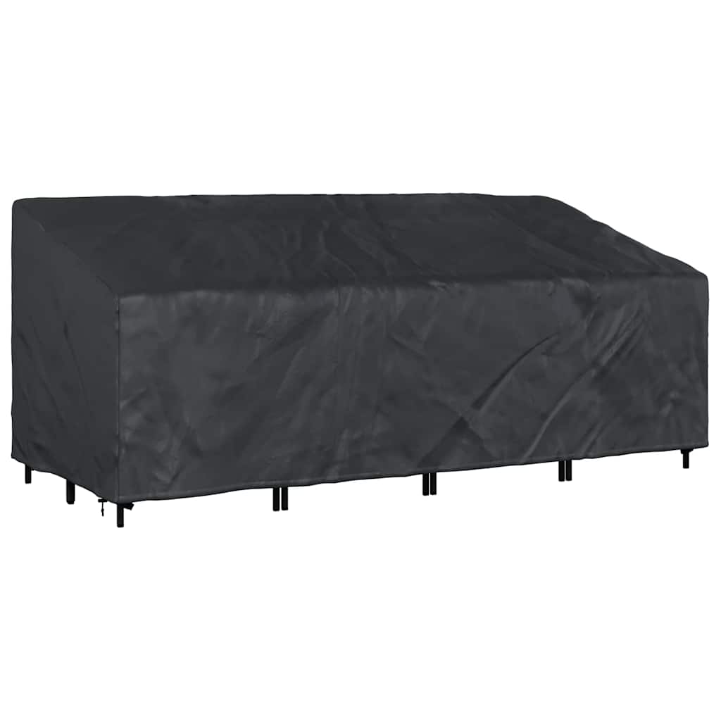 Garden Bench Cover Black 220 x 100 x 89 cm 210D oxford fabric
