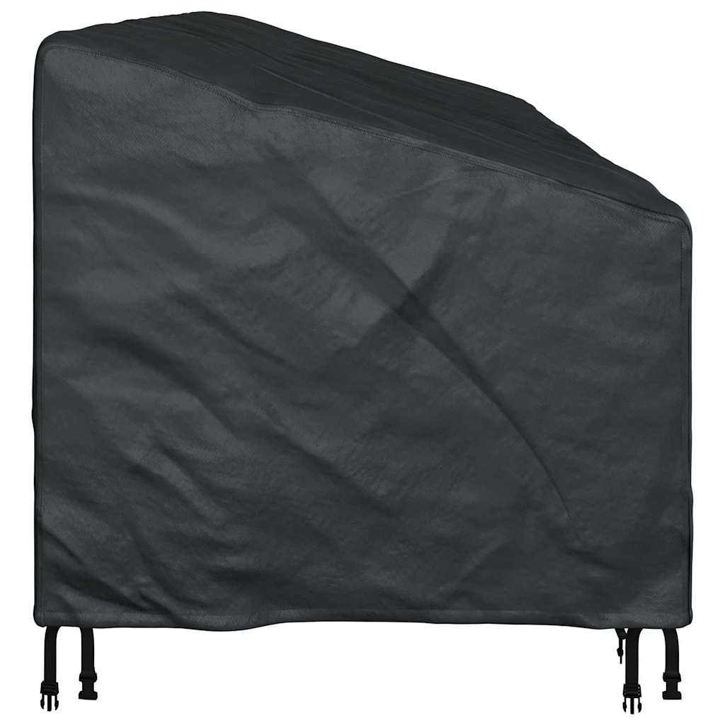 Garden Bench Cover Black 220 x 100 x 89 cm 420D oxford fabric