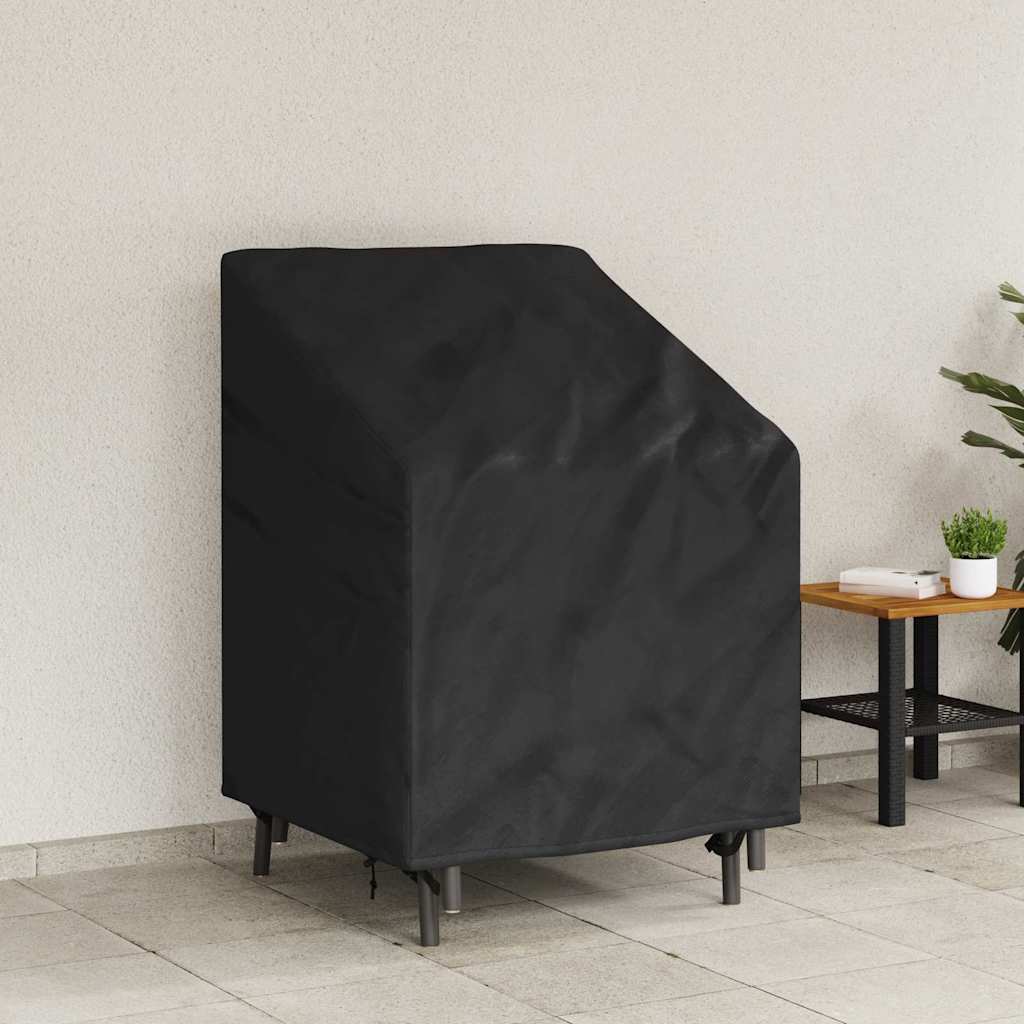 Garden Chair Cover Black 75 x 78 x 65 / 100 cm 600D fabric