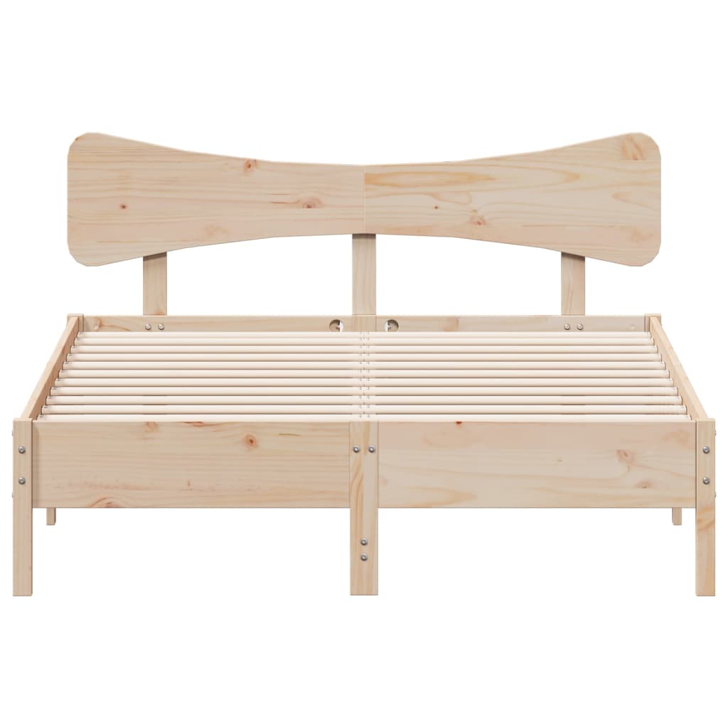 Bed Frame without Mattress 120x200 cm Solid Wood Pine