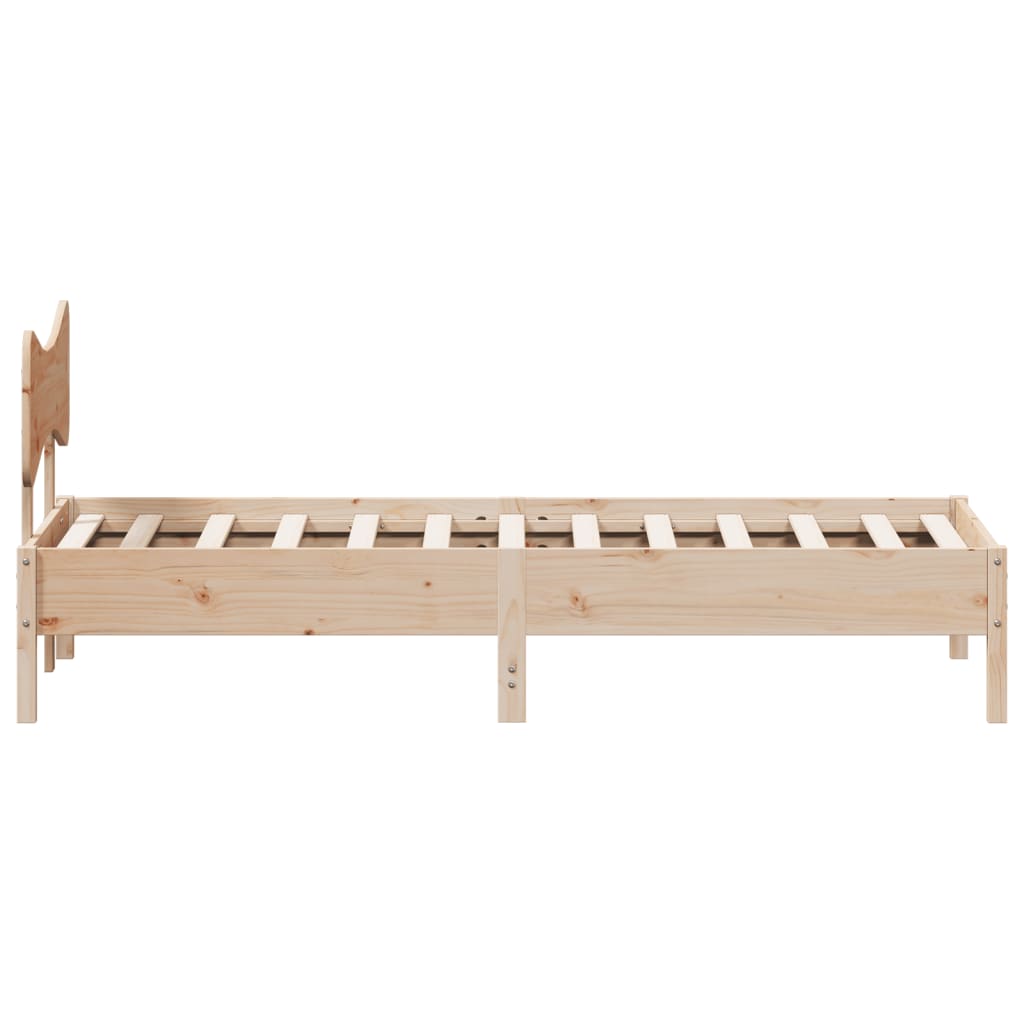 Bed Frame without Mattress 100x200 cm Solid Wood Pine