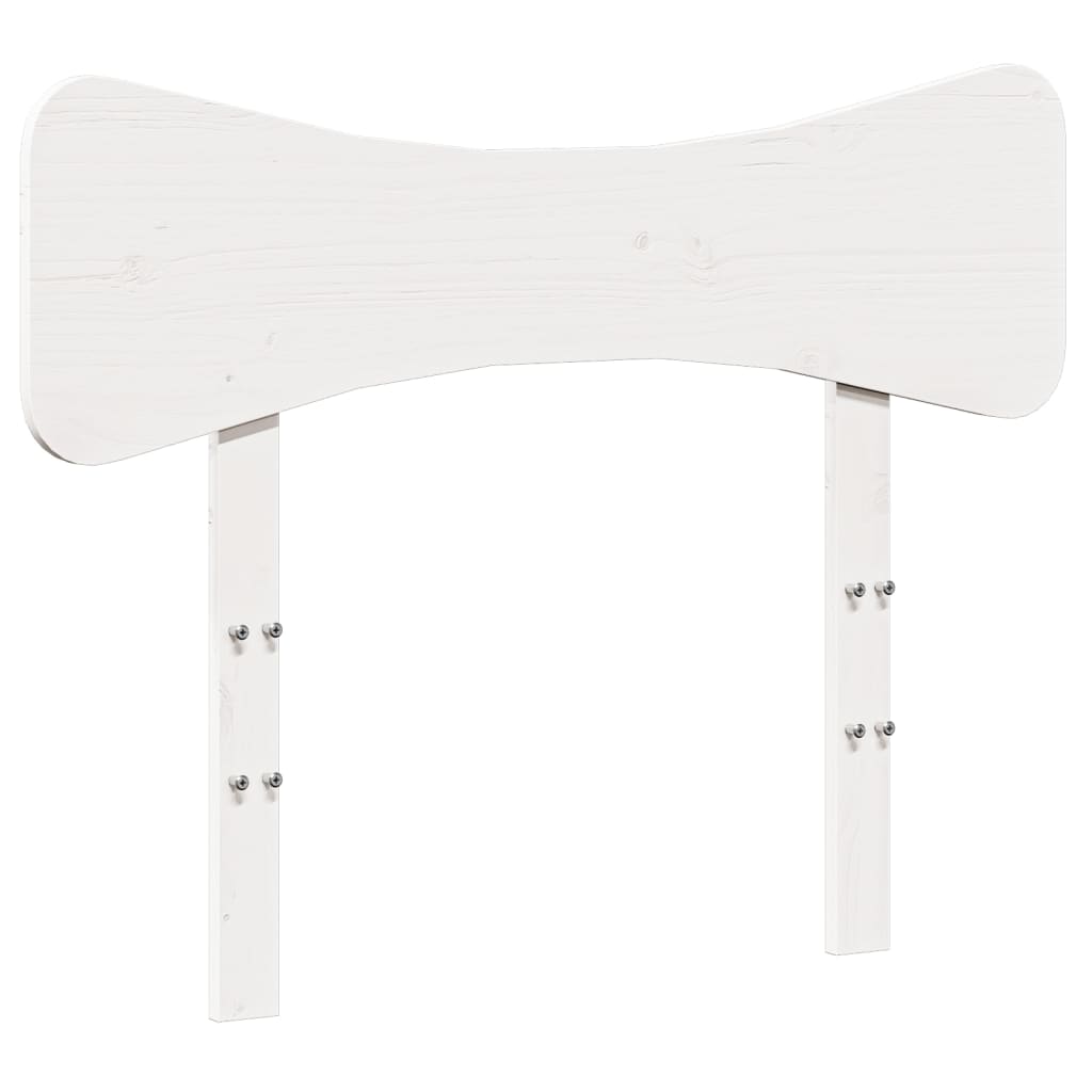 Bed Frame without Mattress White 90x200 cm Solid Wood Pine