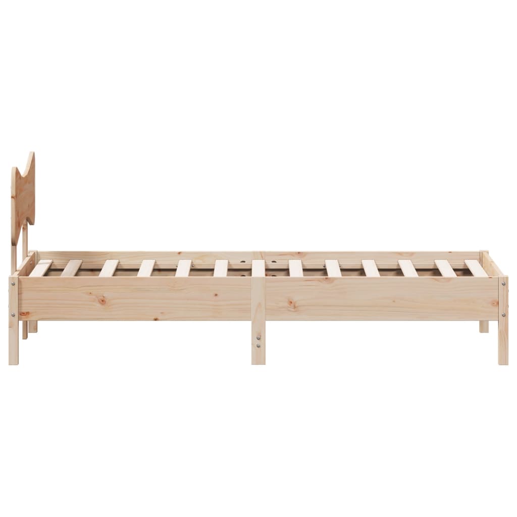 Bed Frame without Mattress 75x190 cm Small Single Solid Wood Pine