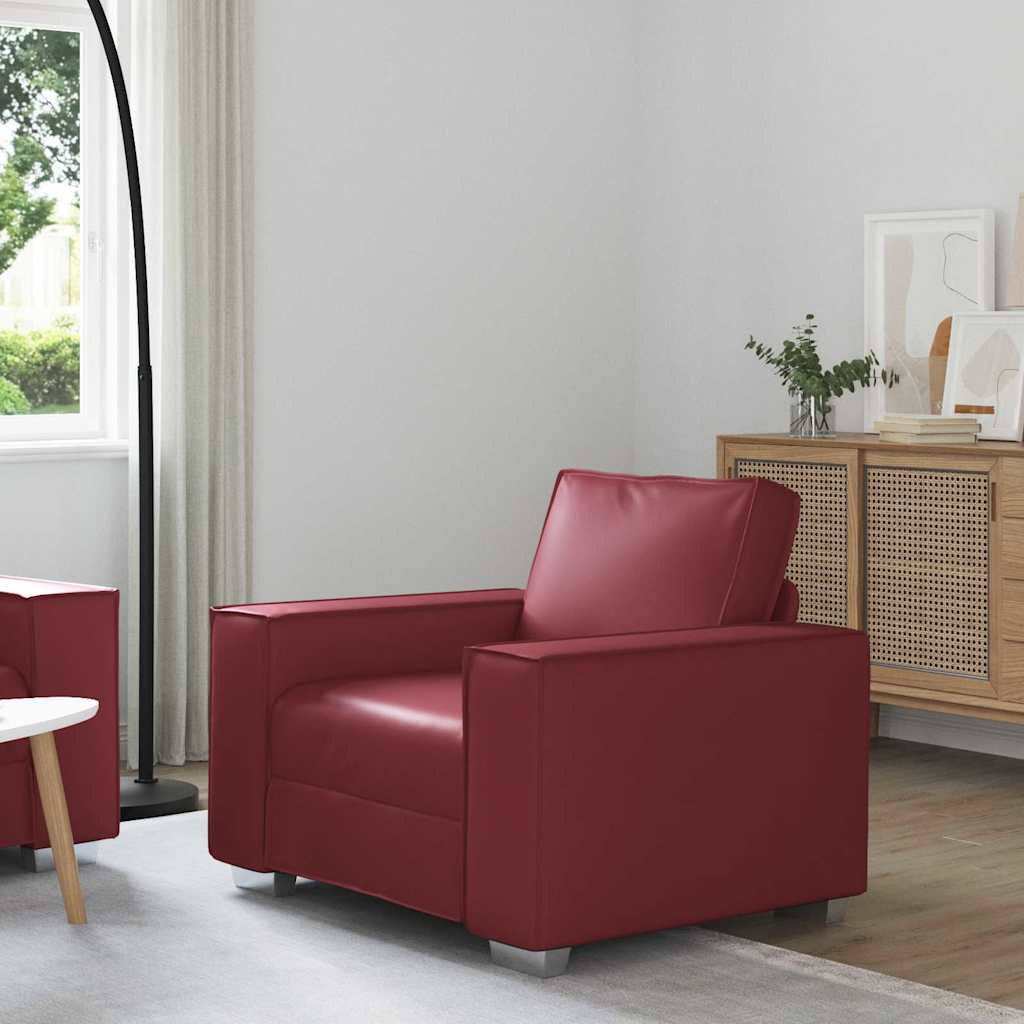 Sofa Chair Wine red 99 x 78 x 84 cm Artificial Leather