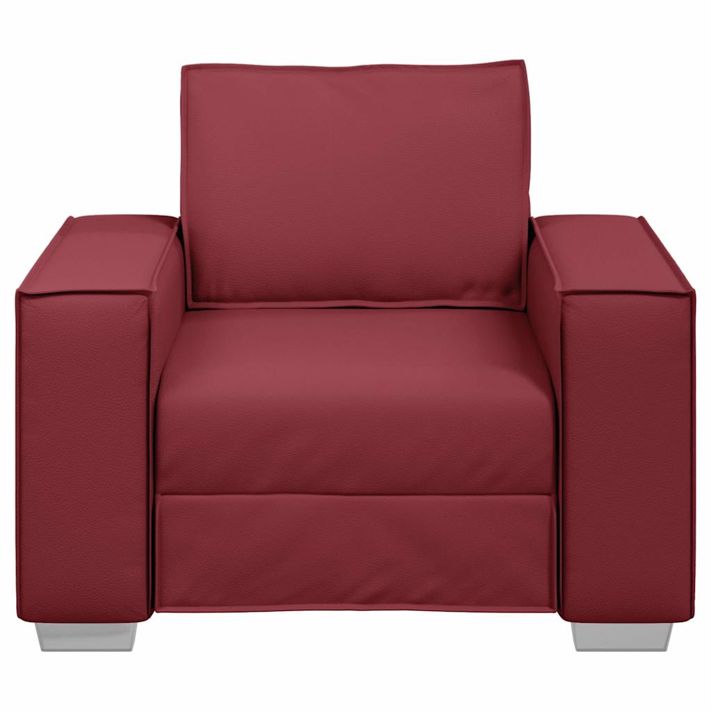 Sofa Chair Wine red 99 x 78 x 84 cm Artificial Leather