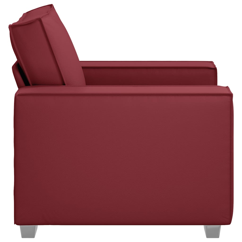 Sofa Chair Wine red 99 x 78 x 84 cm Artificial Leather