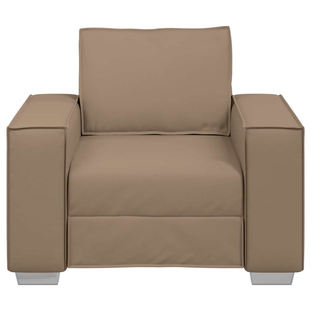 Sofa Chair Cappuccino 99 x 78 x 84 cm Artificial Leather