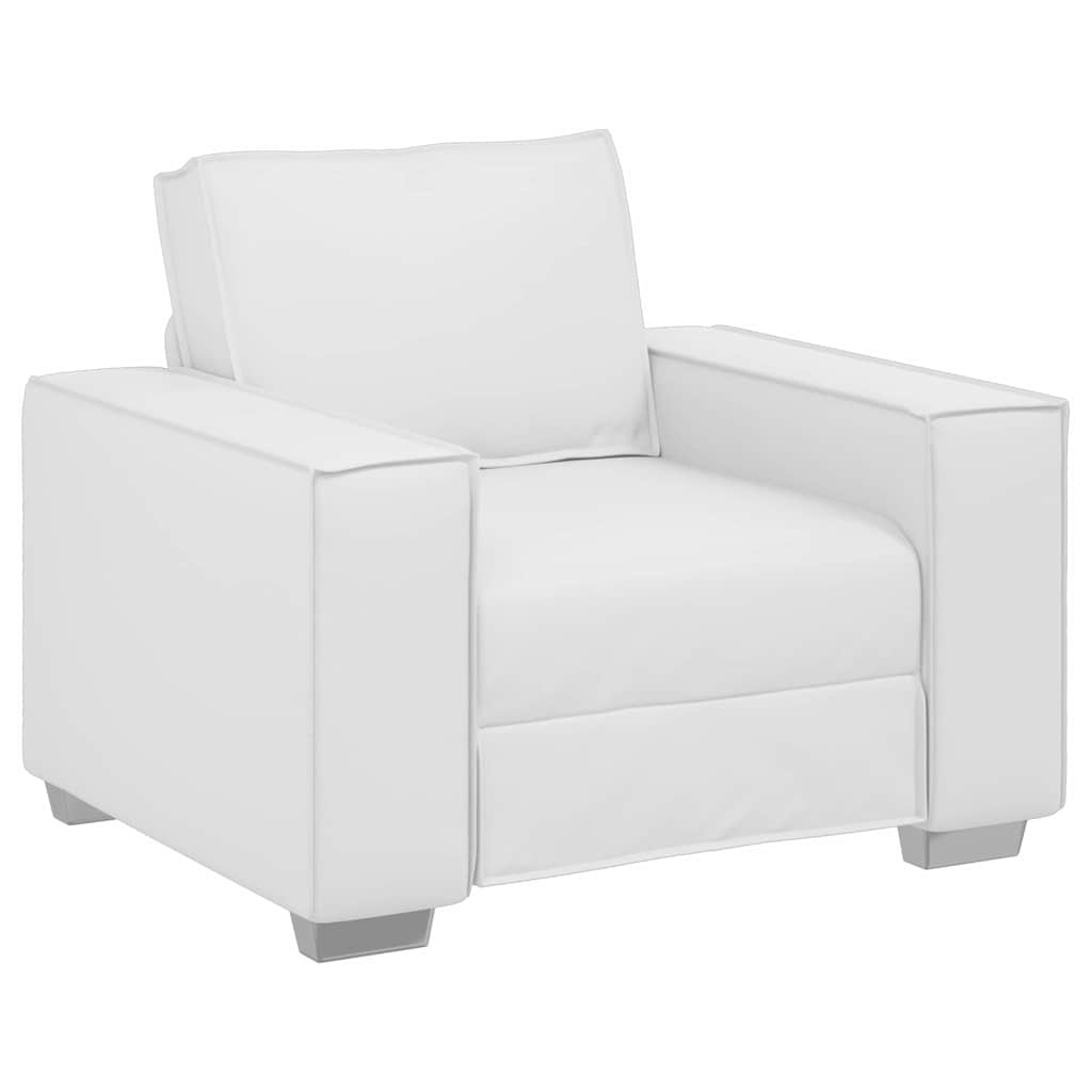 Sofa Chair White 99 x 78 x 84 cm Artificial Leather