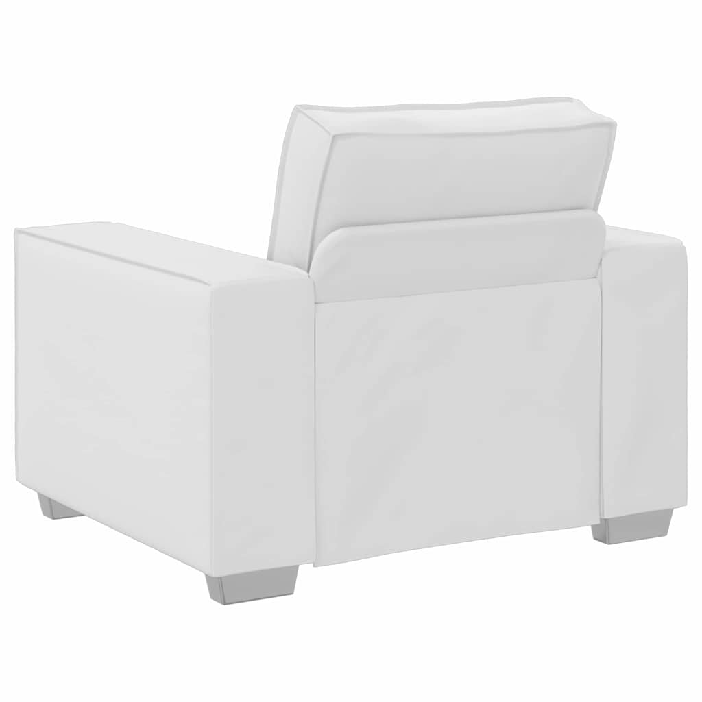 Sofa Chair White 99 x 78 x 84 cm Artificial Leather