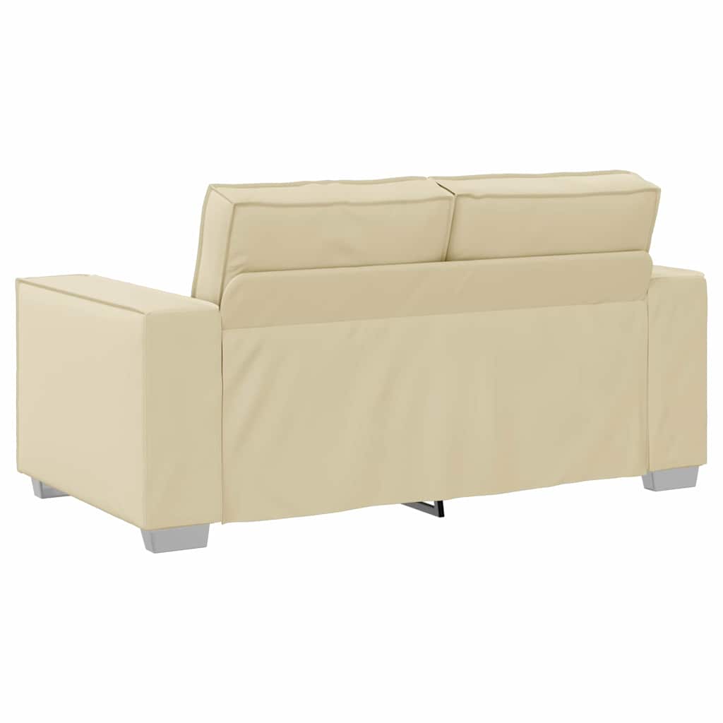 Sofa Chair Cream 160 x 78 x 84 cm Artificial Leather