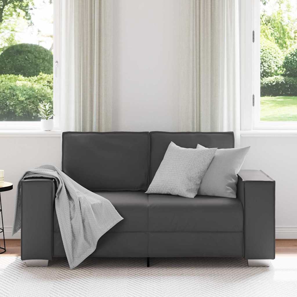 Sofa Chair Grey 160 x 78 x 84 cm Artificial Leather