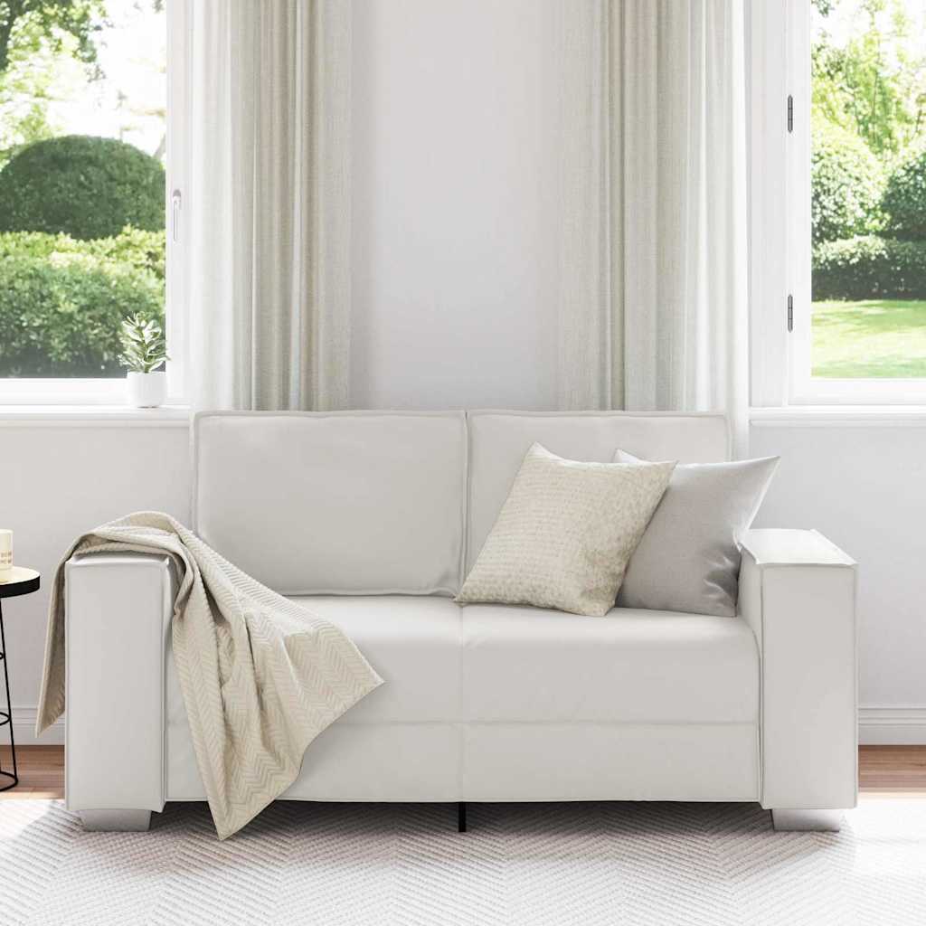 Sofa Chair White 160 x 78 x 84 cm Artificial Leather