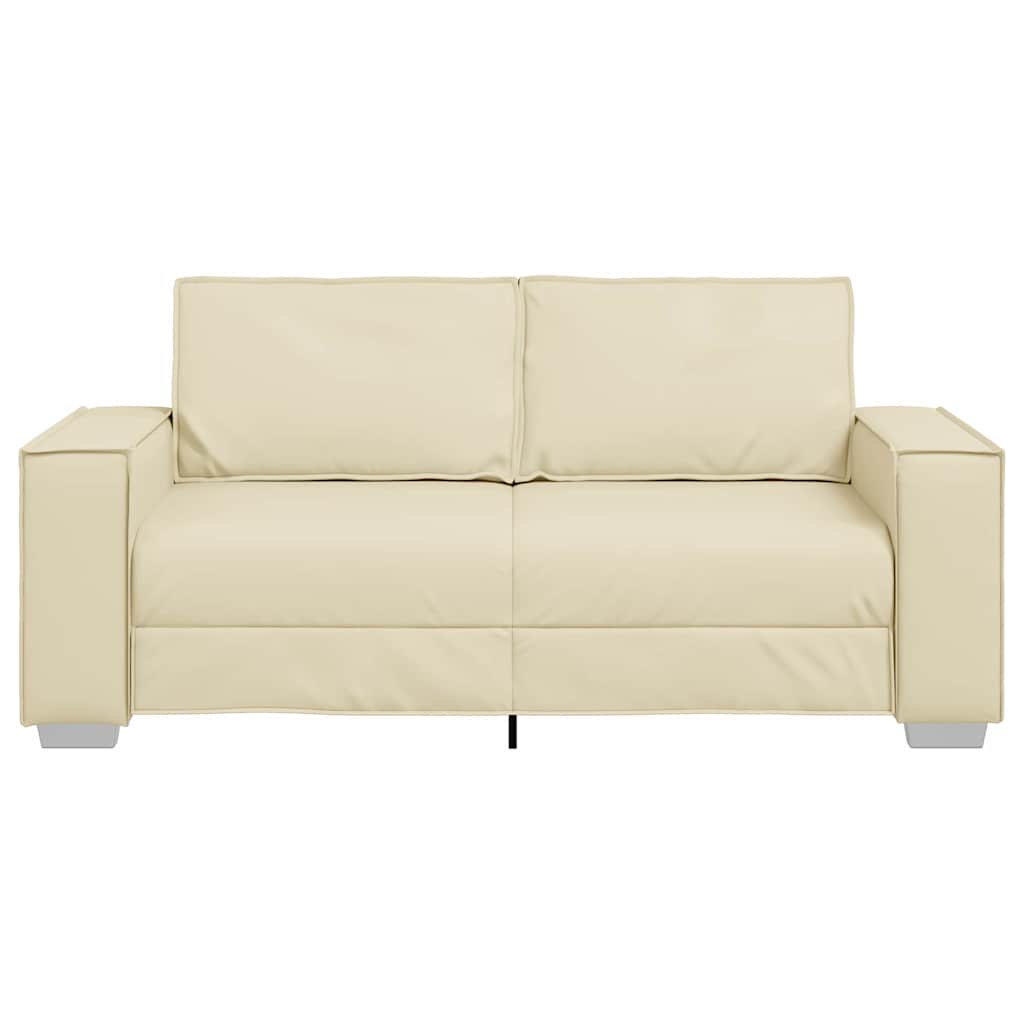 Sofa Chair Cream 180 x 78 x 84 cm Artificial Leather