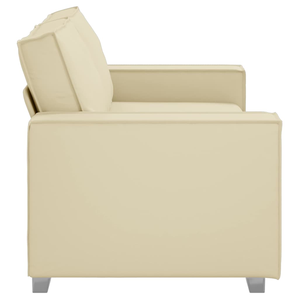 Sofa Chair Cream 180 x 78 x 84 cm Artificial Leather