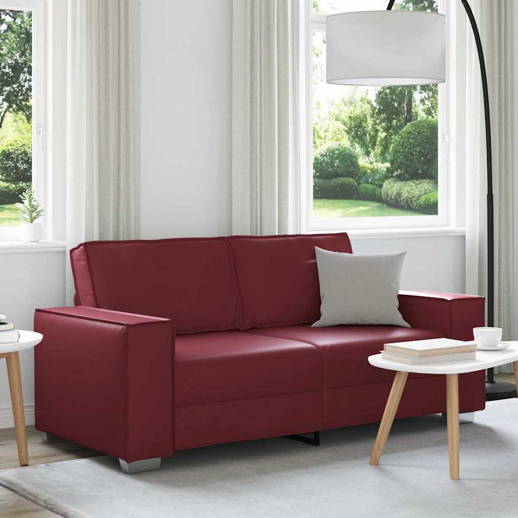 Sofa Chair Wine Red 180 x 78 x 84 cm Artificial Leather