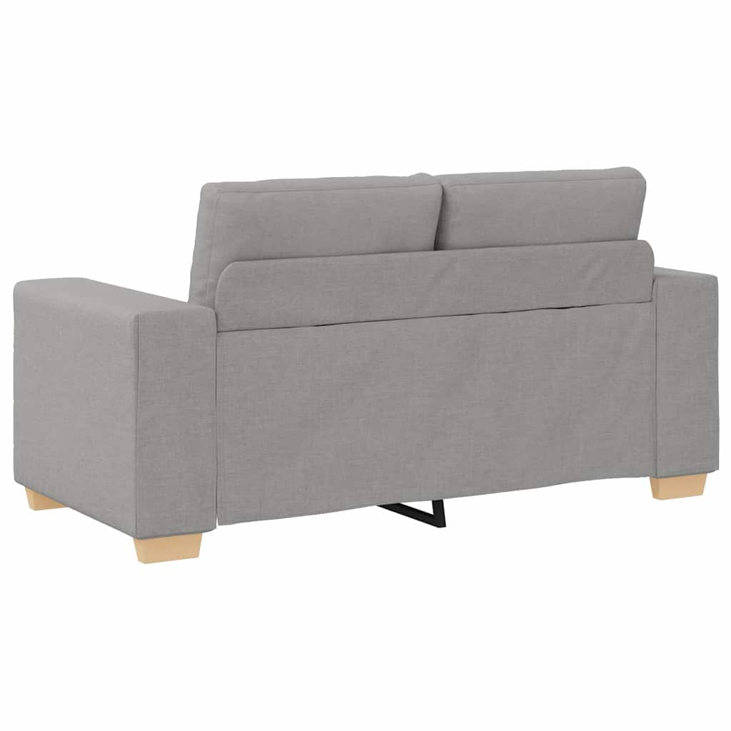 Loveseat Sofa with Cushion Cloud Grey Fabric