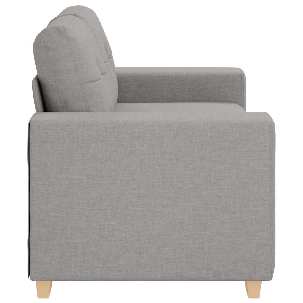 Loveseat Sofa with Cushion Cloud Grey Fabric