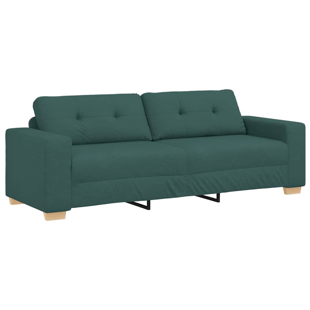 Loveseat Sofa with Cushion Dark green Fabric