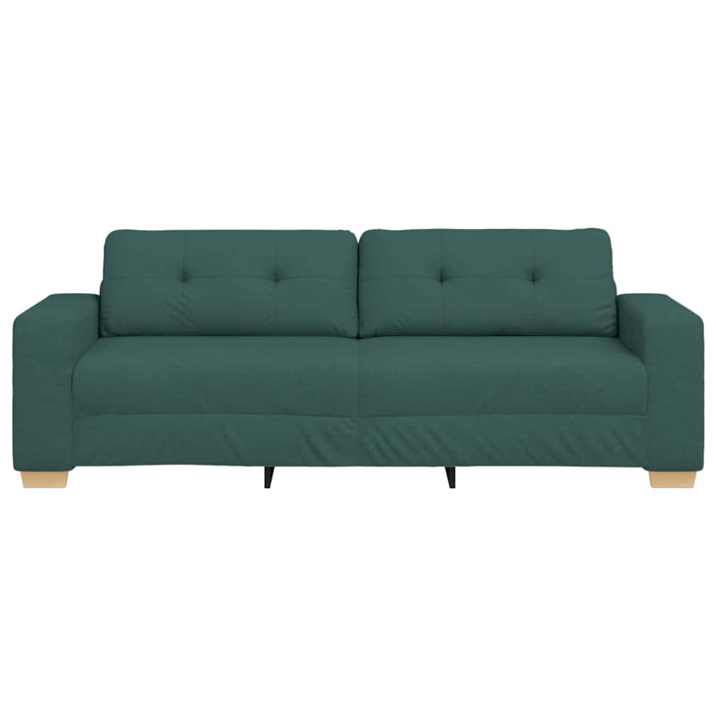 Loveseat Sofa with Cushion Dark green Fabric