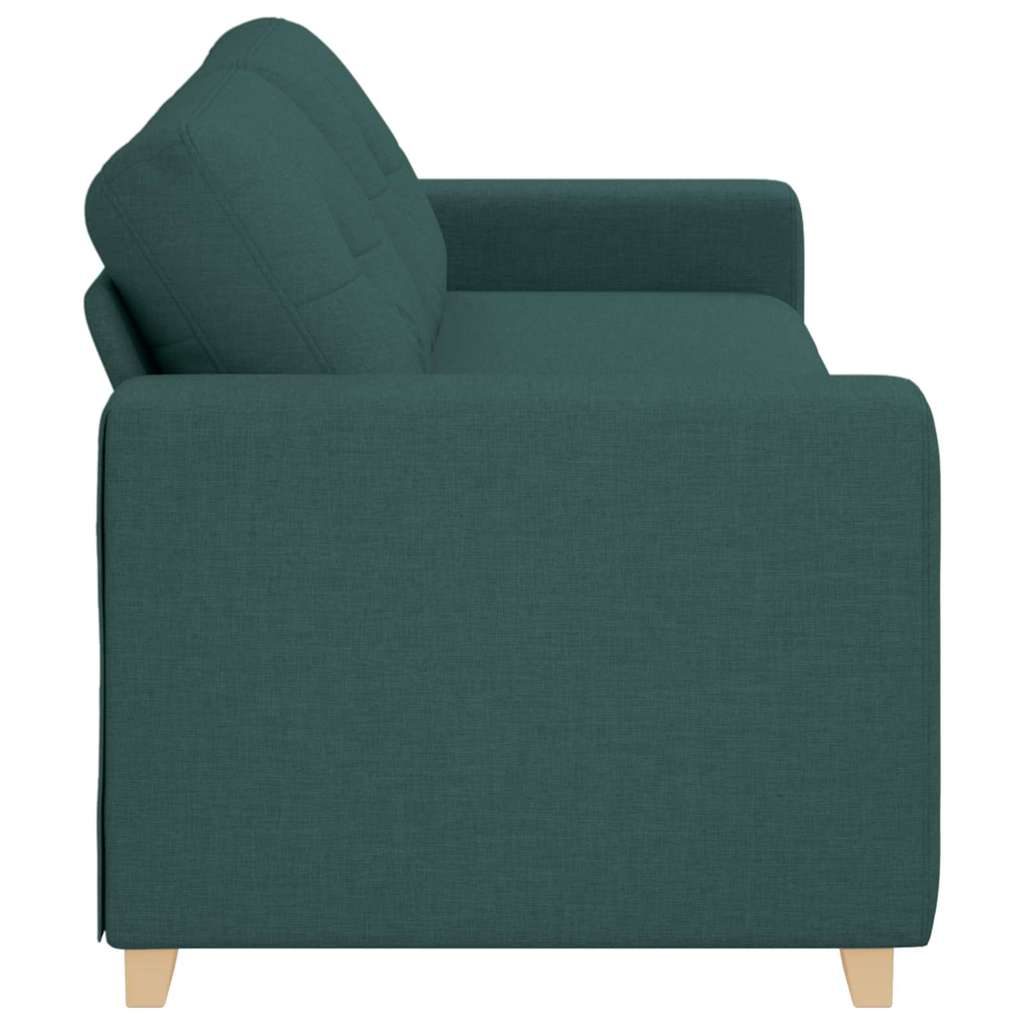 Loveseat Sofa with Cushion Dark green Fabric