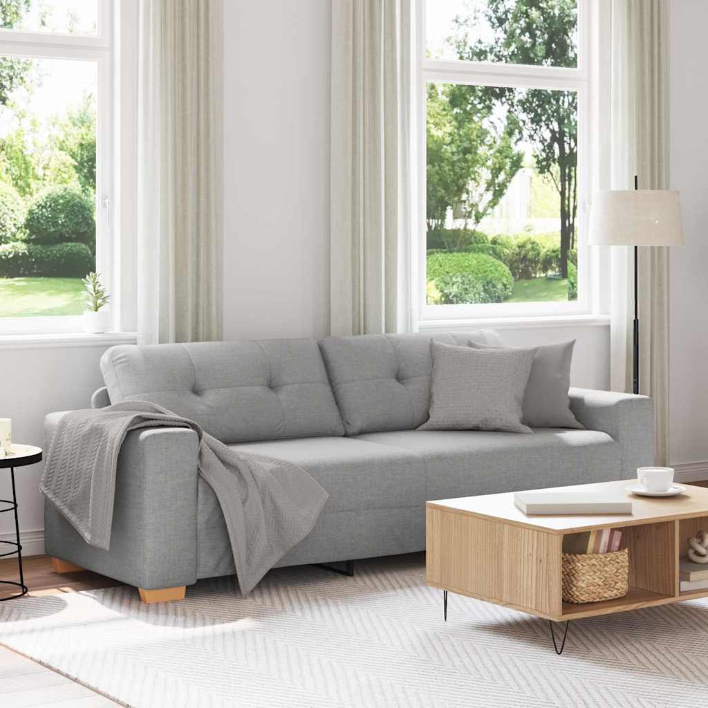 3-Seater Sofa with Cushion Cloud grey Fabric