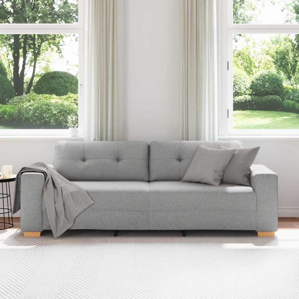 3-Seater Sofa with Cushion Cloud grey Fabric