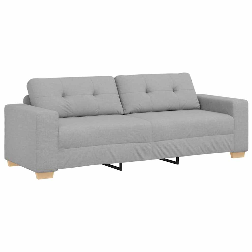 3-Seater Sofa with Cushion Cloud grey Fabric