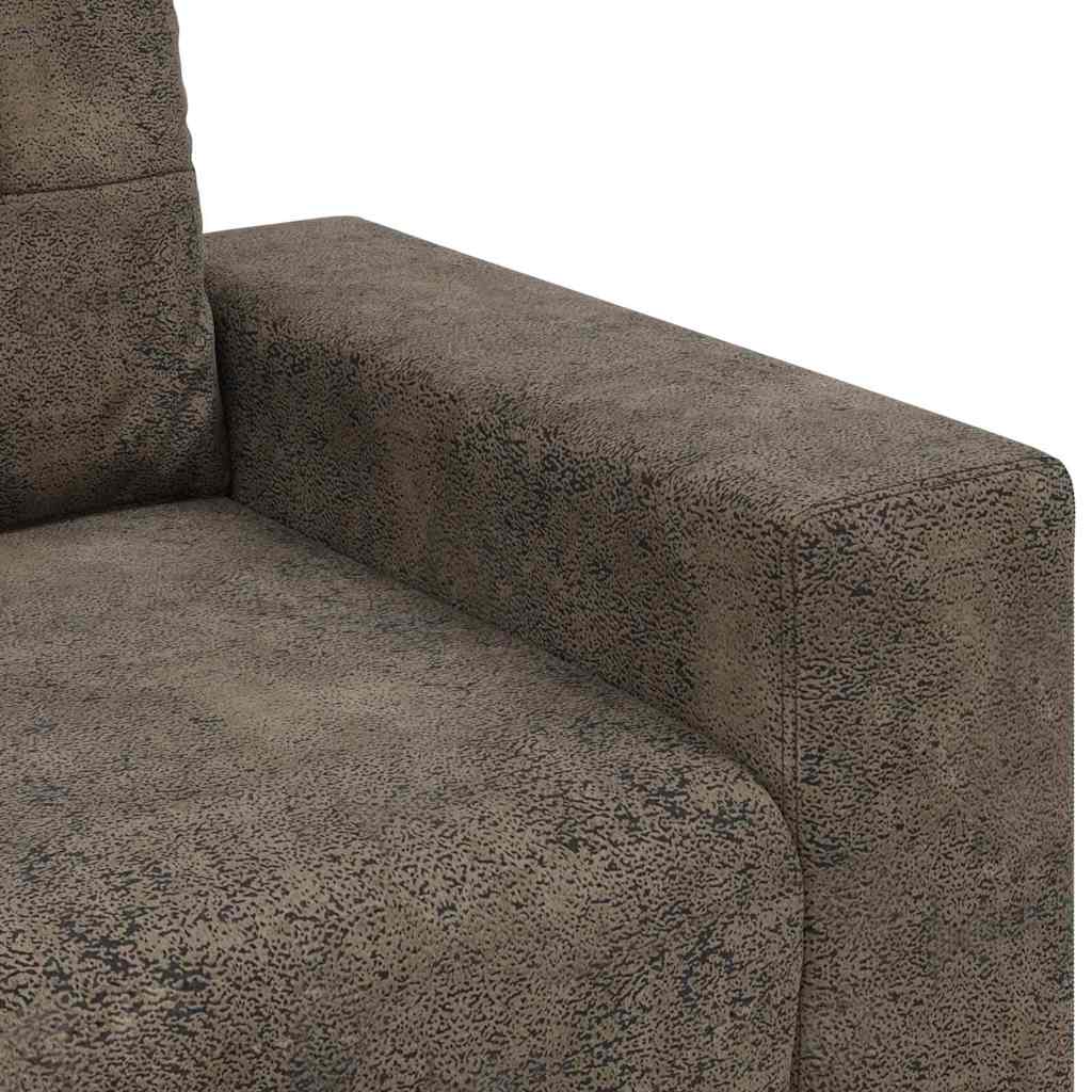 Sofa Chair with Cushion Dark grey Faux leather
