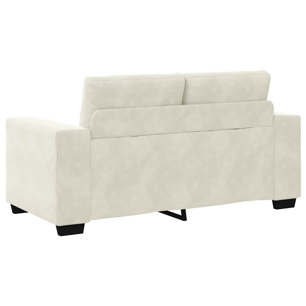 | Loveseat Sofa | with Cushion Cream Velvet
