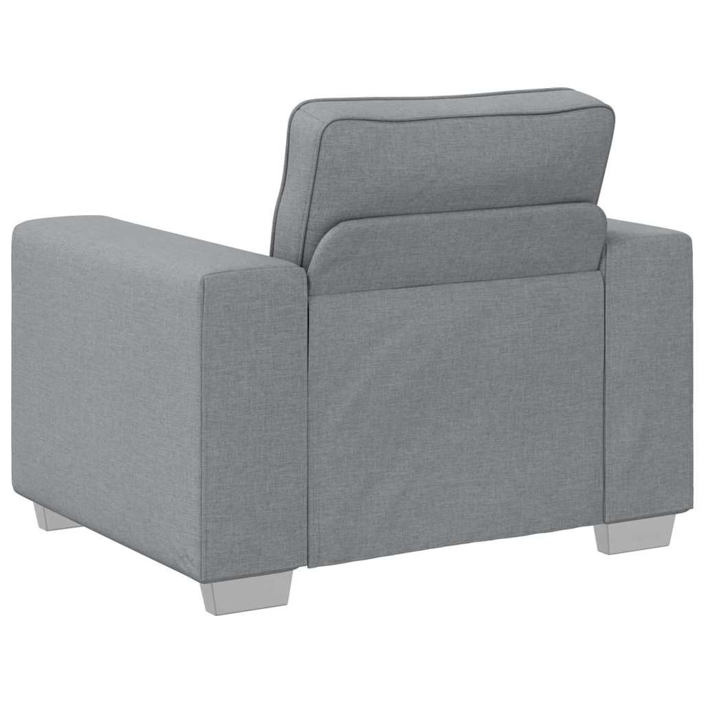Sofa with Cushion Light grey 100 x 77 x 82 cm Fabric