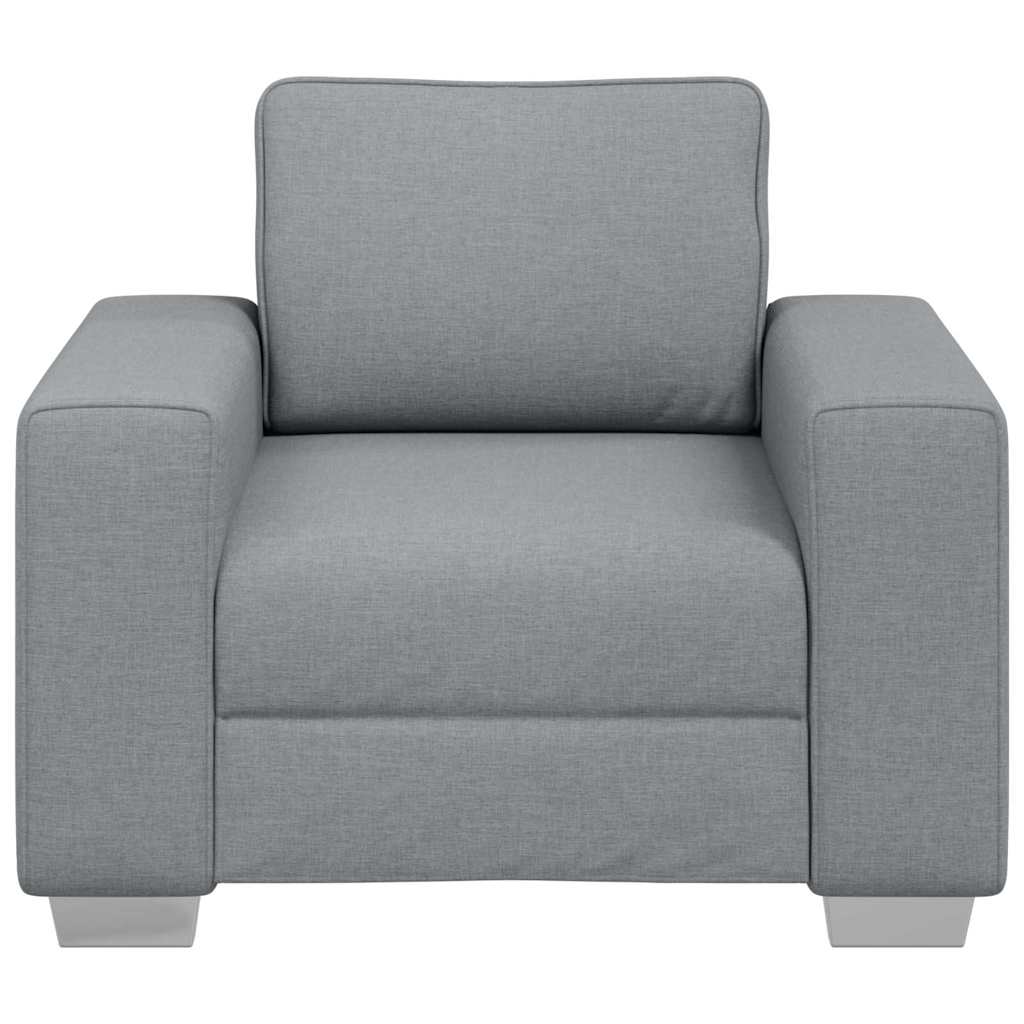 Sofa with Cushion Light grey 100 x 77 x 82 cm Fabric