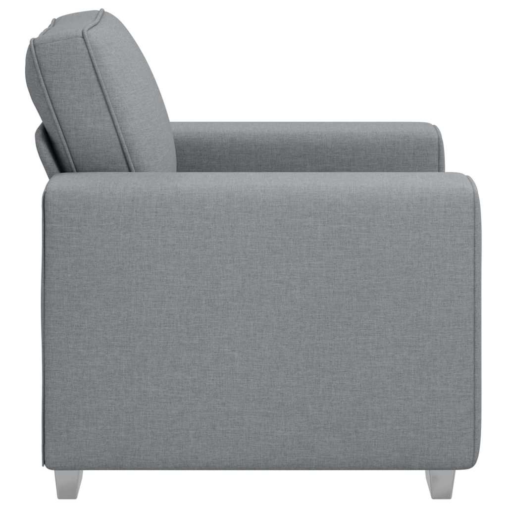 Sofa with Cushion Light grey 100 x 77 x 82 cm Fabric
