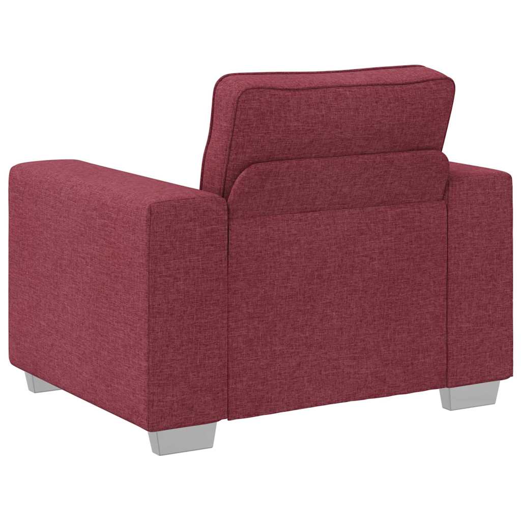 Sofa with Cushion Wine red 100 x 77 x 82 cm Fabric