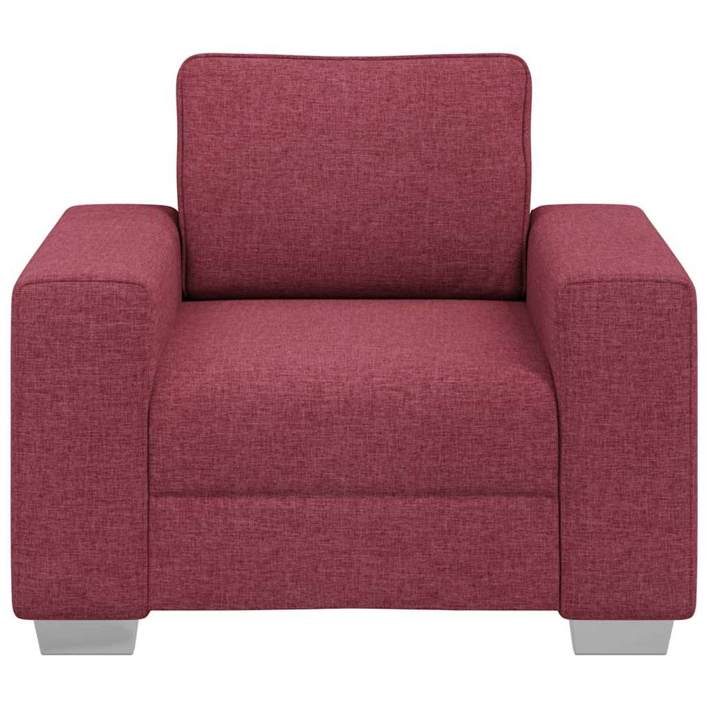 Sofa with Cushion Wine red 100 x 77 x 82 cm Fabric