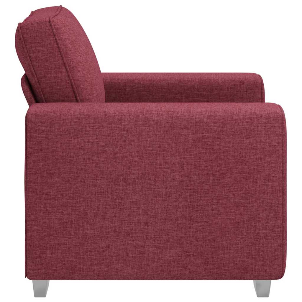 Sofa with Cushion Wine red 100 x 77 x 82 cm Fabric