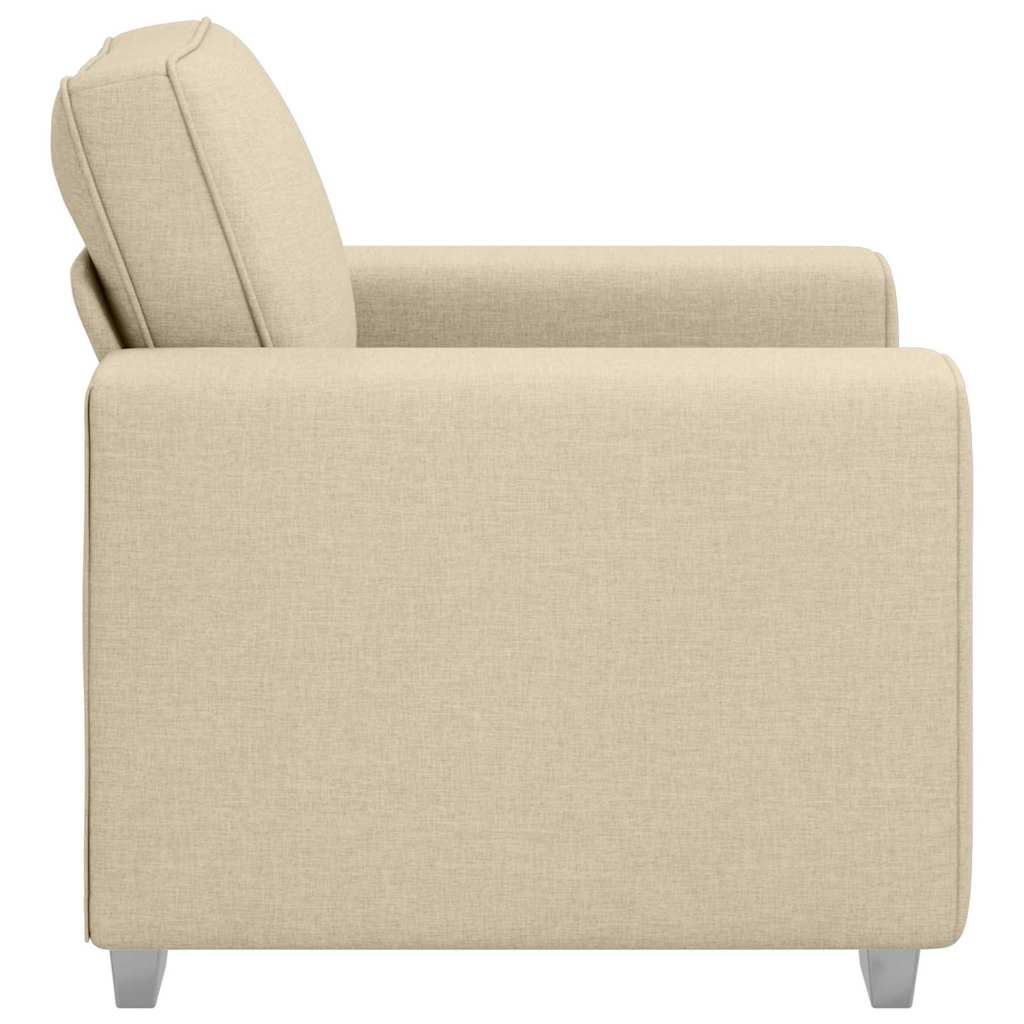 Sofa with Cushion Cream 100 x 77 x 82 cm Fabric
