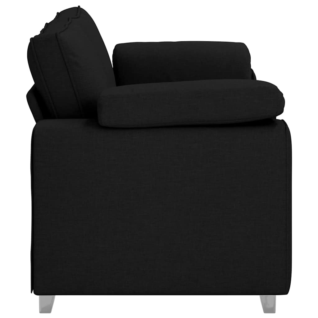 Sofa with Cushion Black 180 x 77 x 82 cm Fabric