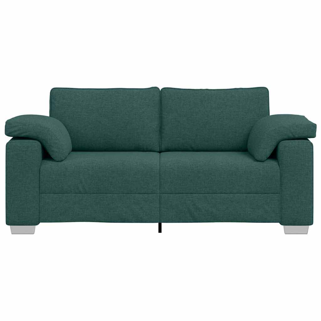 Sofa with Cushion Dark green 180 x 77 x 82 cm Fabric
