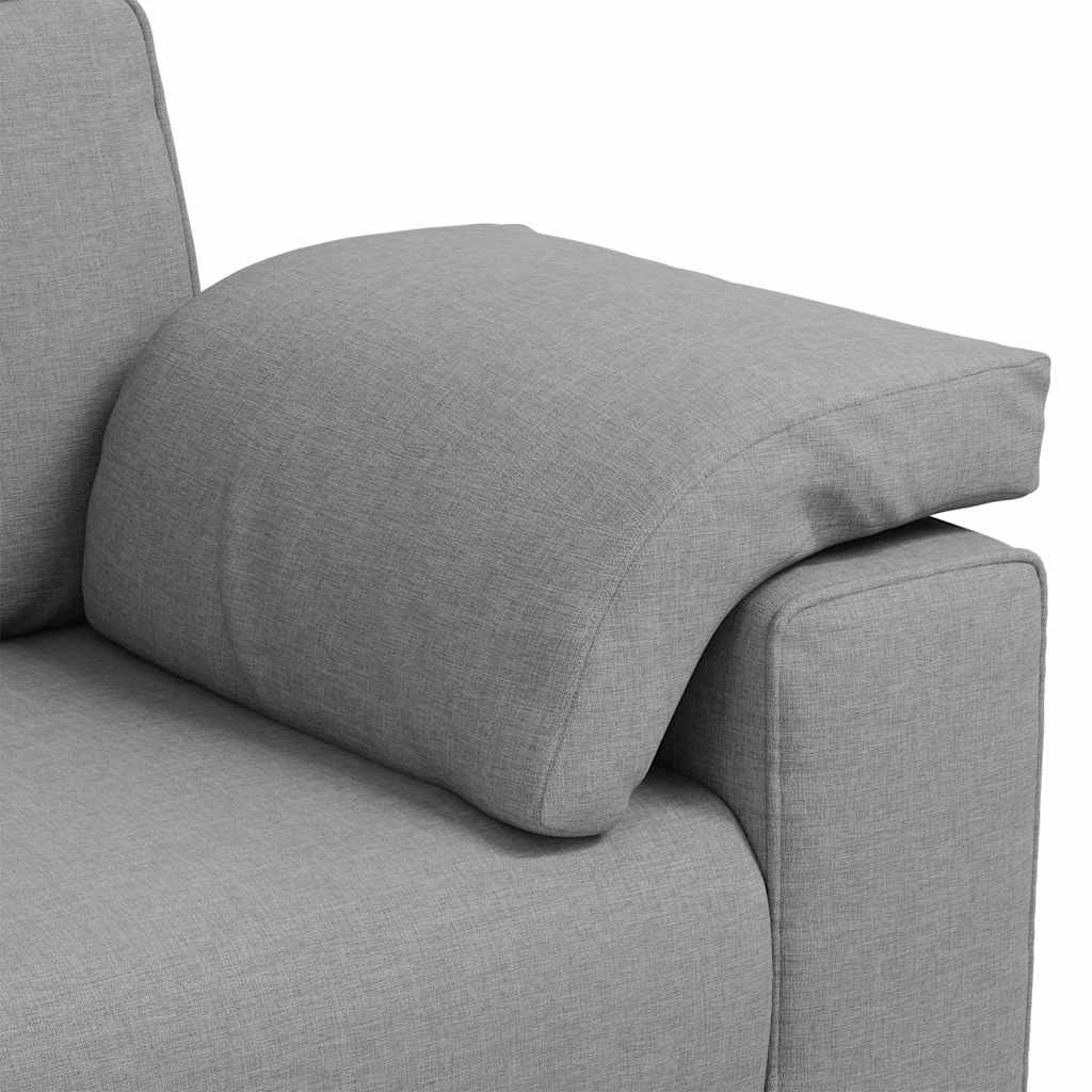 Sofa with Cushion Cloud Grey 180 x 77 x 82 cm Fabric