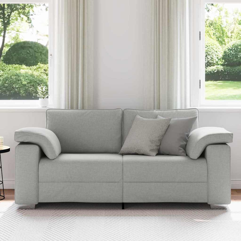 Sofa with Cushion Cloud Grey 180 x 77 x 82 cm Fabric