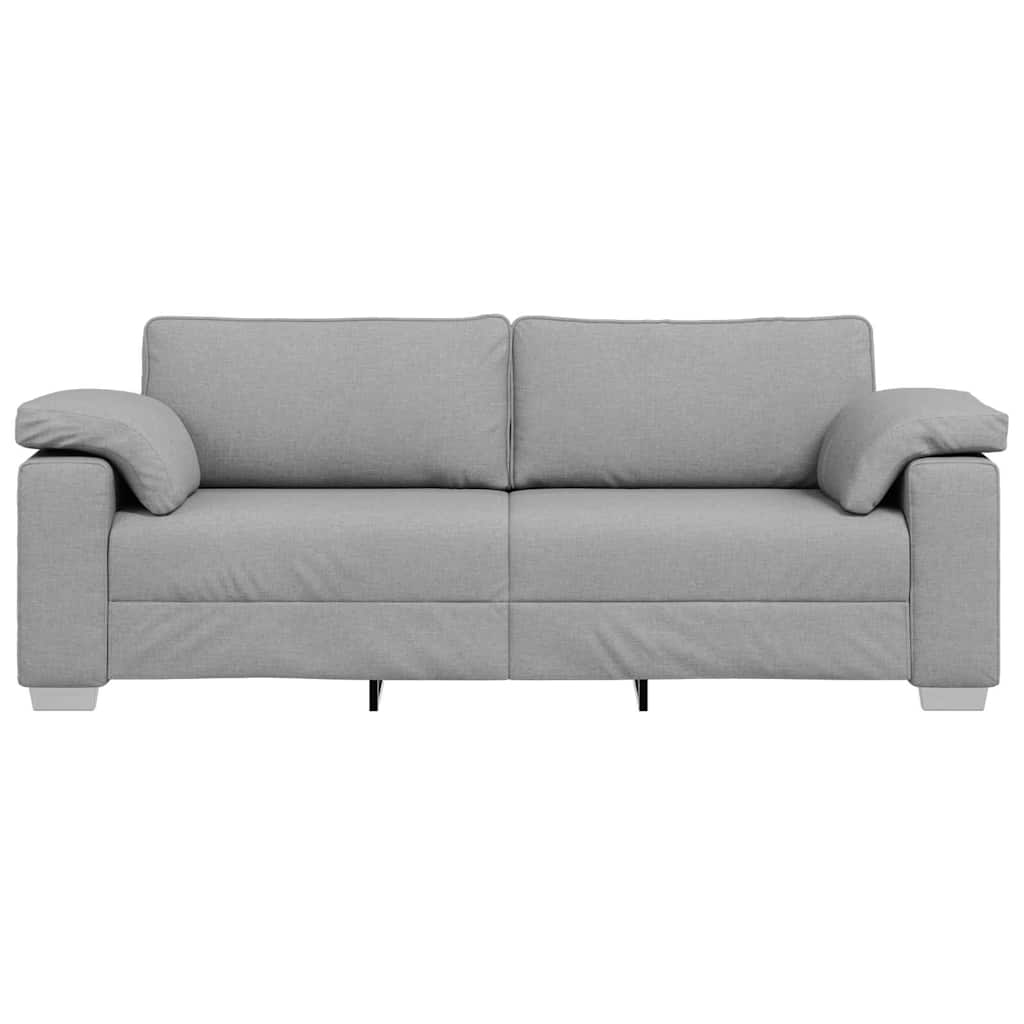 Sofa with Cushion Cloud grey 219 x 77 x 82 cm Fabric