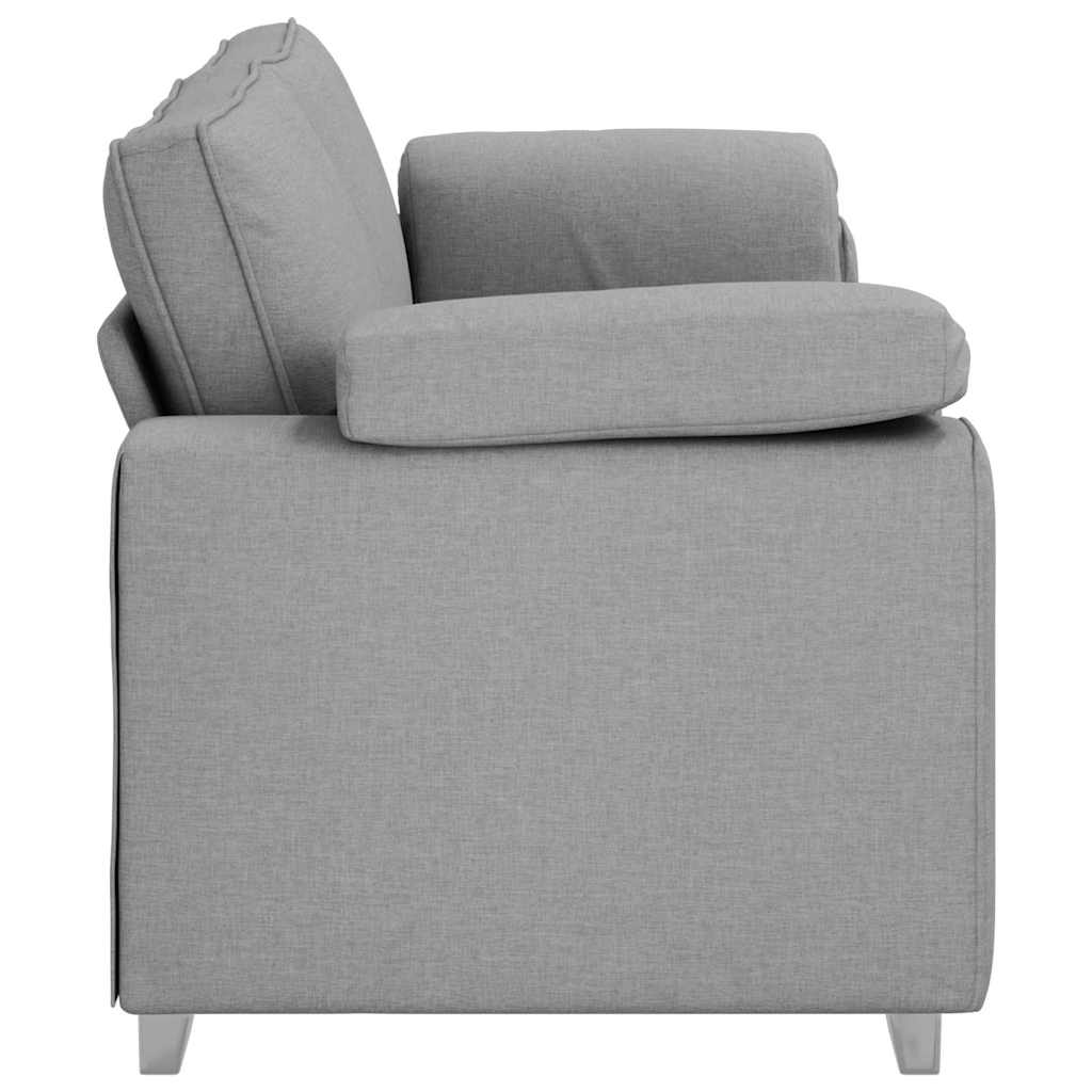 Sofa with Cushion Cloud grey 219 x 77 x 82 cm Fabric