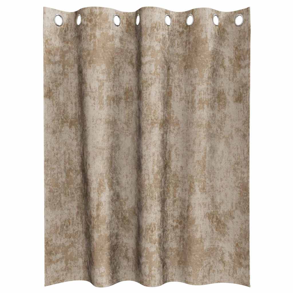 Curtain with Curtains 2 pcs Champagne 140 x 140 cm Velvet