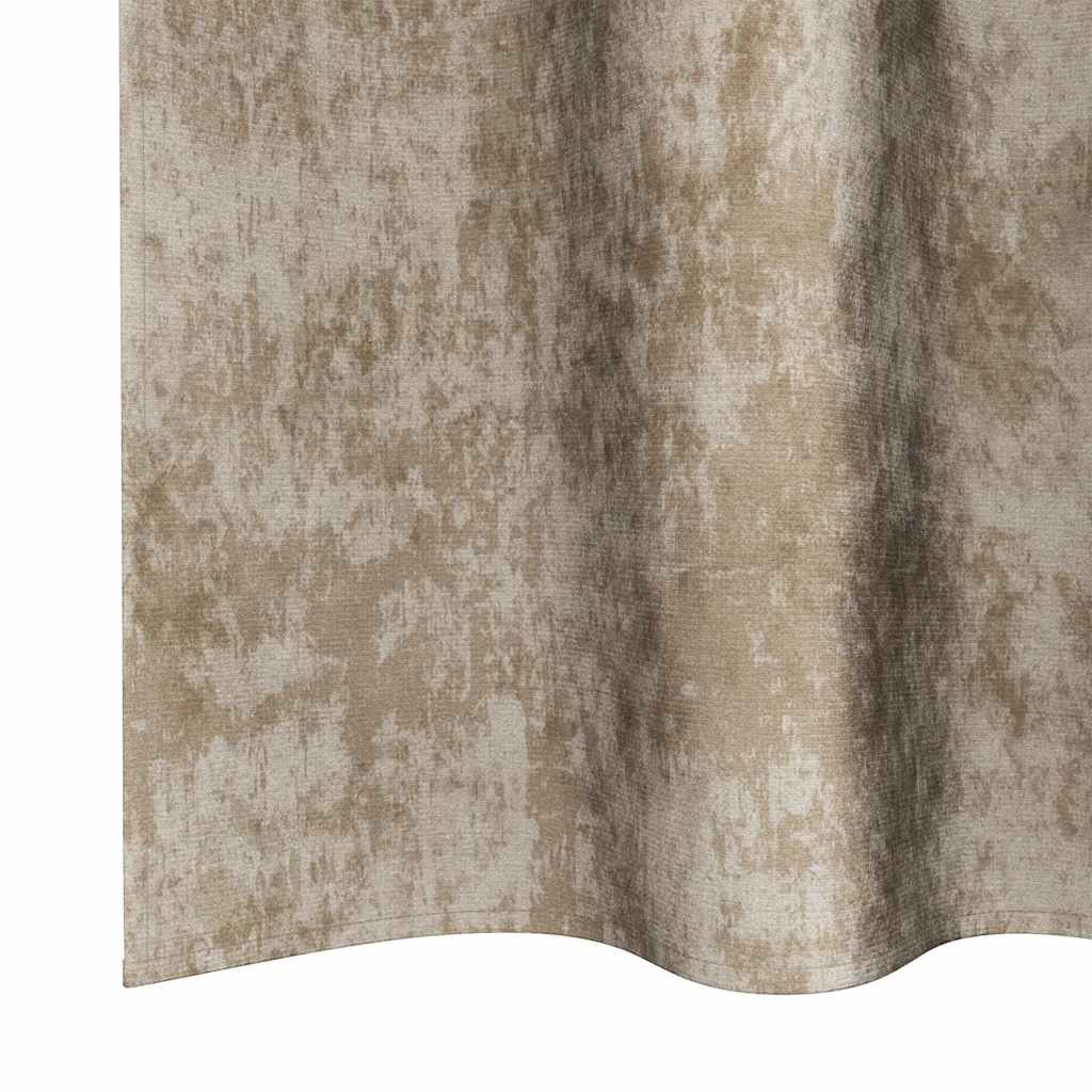 Curtain with Curtains 2 pcs Champagne 260 x 140 cm Velvet