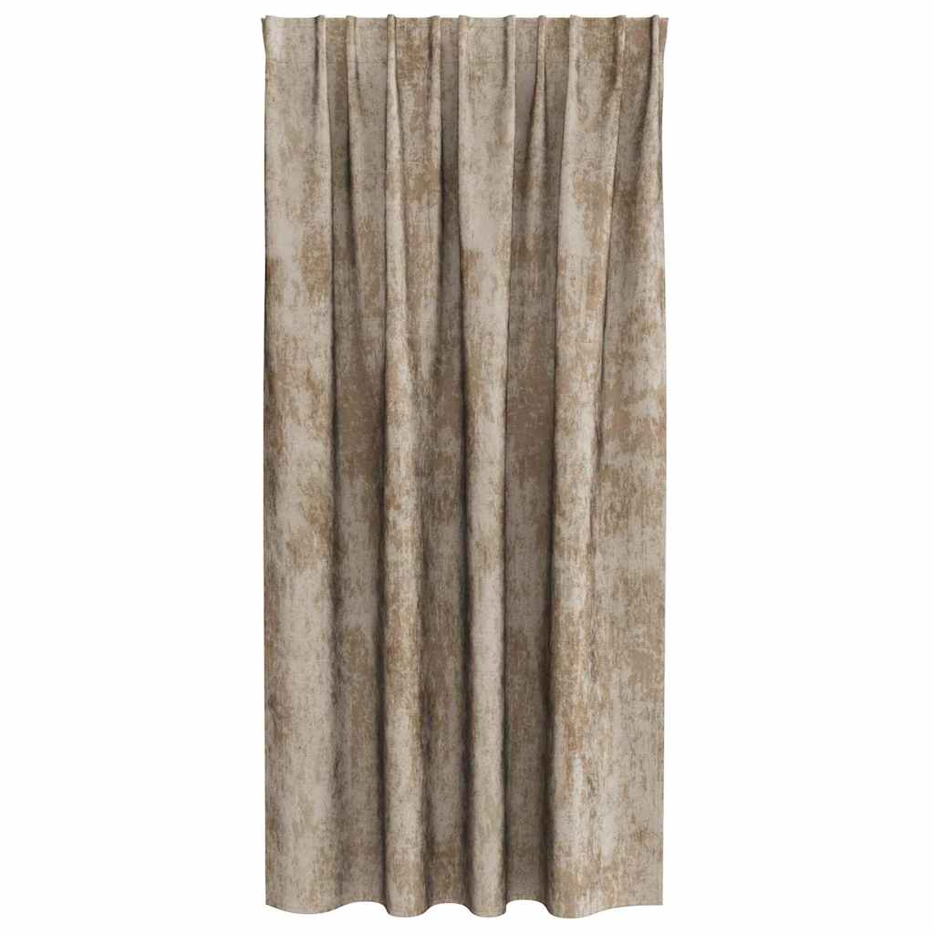 Curtain with Curtains 2 pcs Champagne 175 x 140 cm Velvet