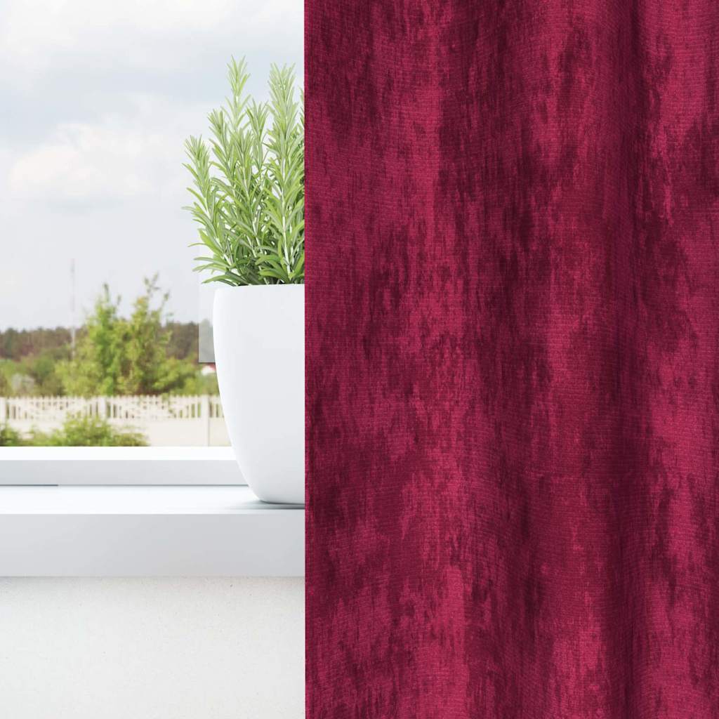 Curtain with Curtains 2 pcs Wine red 225 x 140 cm Velvet