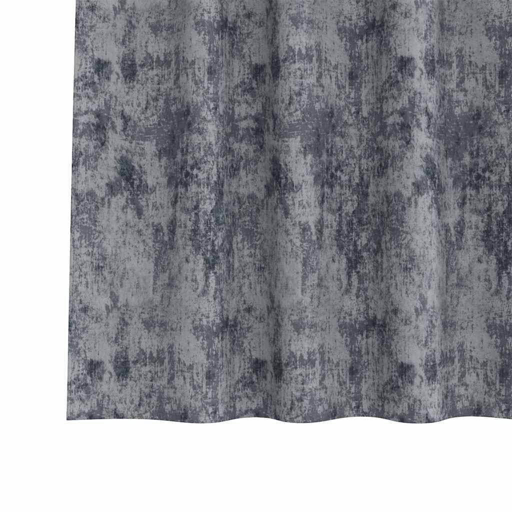 Curtain with Curtains 2 pcs Silver Grey 140 x 140 cm Velvet