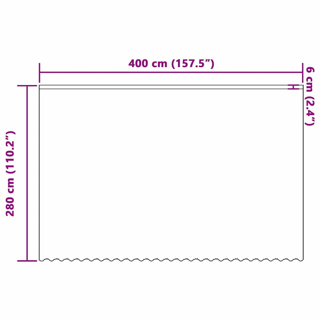 Lace Curtain with Curtains White 400x280cm Polyester