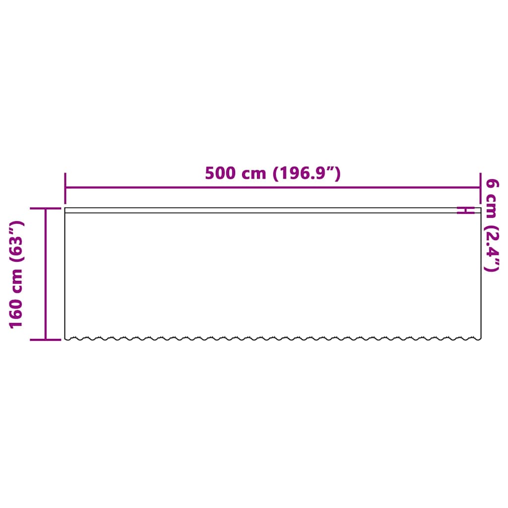 Lace Curtain with Curtains White 500x160cm Polyester